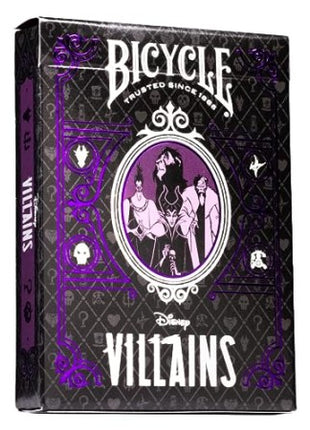 Speelkaarten  Disney Villains Green & Purple - Bicycle - Karton - uitvoering