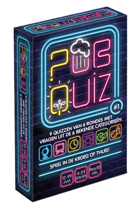Pubquiz #1 – gezellig kaartspel – 2 tot 4 spelers