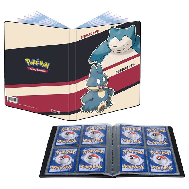 Dit is een foto van het spel Ultra Pro Pokemon TCG - 4 Pocket Portfolio - SNORLAX & MUNCHLAX te koop bij Speldorado Spellenwinkel Delft