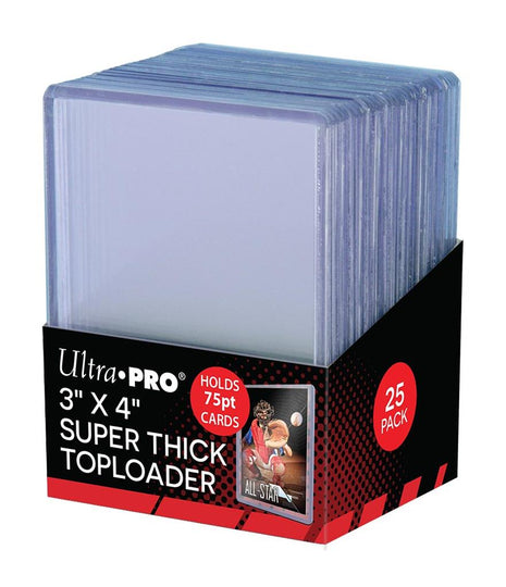 Toploaders 3x4 Clear Thick 75PT (25)