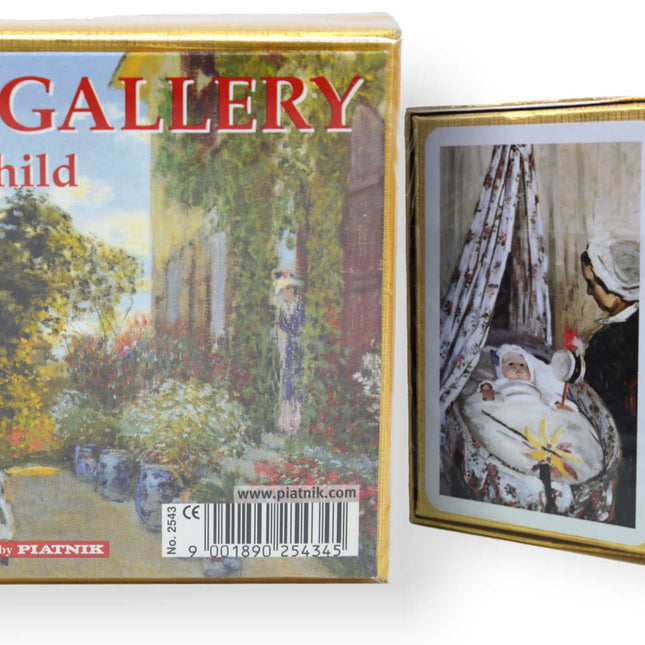 Dit is een foto van het spel Speelkaartenset Monet Child dubbel Piatnik te koop bij Speldorado Spellenwinkel Delft
