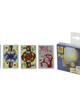 Speelkaarten  Patience kaarten set dubbel 1/2 - Kunststof - uitvoering