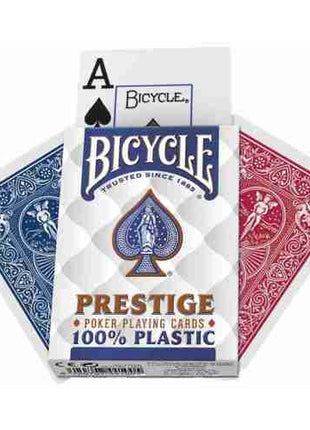 Poker  Pokerkaarten Prestige 100% Plastic - Bicycle - Karton - uitvoering