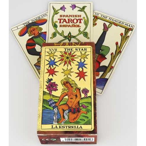 Dit is een foto van het spel Tarot kaarten Spanish Tarot,Fournier te koop bij Speldorado Spellenwinkel Delft