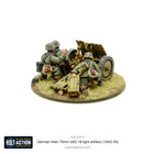 German Heer 75mm LEiG 18 Artillery voor Bolt Action - duitsers artillery schaal 1:58 miniatuur