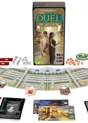 Dit is een foto van het spel 7 Wonders Duel Agora NL te koop bij Speldorado Spellenwinkel Delft