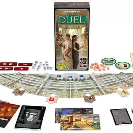 Dit is een foto van het spel 7 Wonders Duel Agora NL te koop bij Speldorado Spellenwinkel Delft