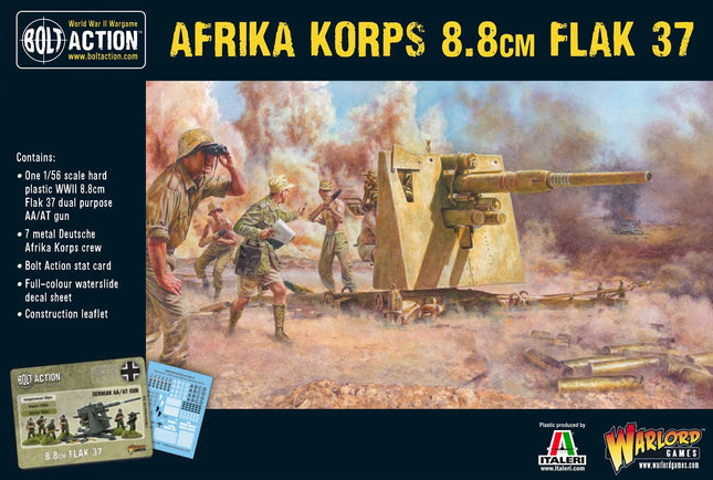 Dit is een foto van het spel Afrika Korps 8.8cm Flak 37 te koop bij Speldorado Spellenwinkel Delft