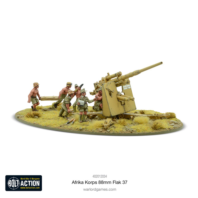 Dit is een foto van het spel Afrika Korps 8.8cm Flak 37 te koop bij Speldorado Spellenwinkel Delft