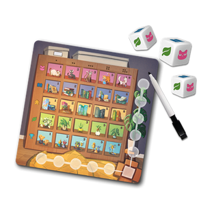 Dit is een foto van het spel My Shelfie The Dice Game te koop bij Speldorado Spellenwinkel Delft