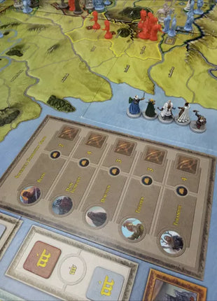 Dit is een foto van het spel lotr wotr war of the ring kings of middle earth te koop bij Speldorado Spellenwinkel Delft