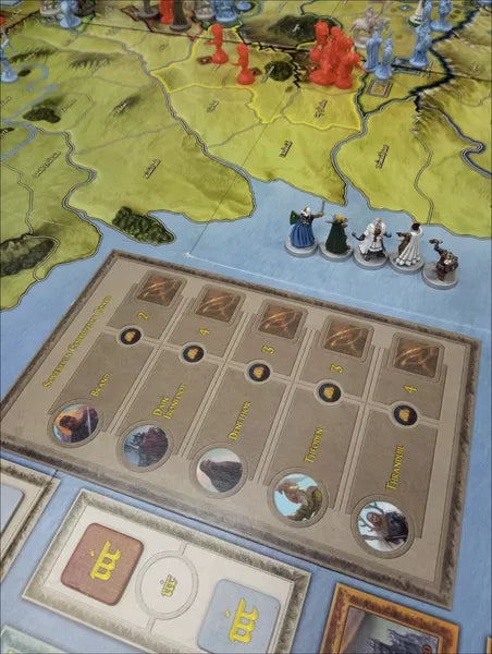 Dit is een foto van het spel lotr wotr war of the ring kings of middle earth te koop bij Speldorado Spellenwinkel Delft