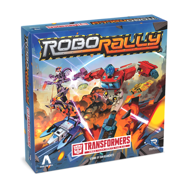 Dit is een foto van het spel Robo Rally Transformers te koop bij Speldorado Spellenwinkel Delft
