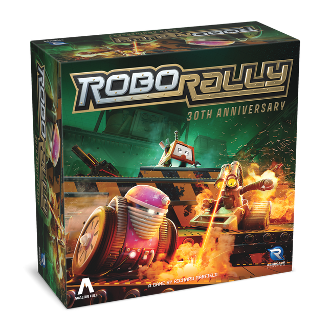 Dit is een foto van het spel Robo Rally 30th Anniversary Edition te koop bij Speldorado Spellenwinkel Delft