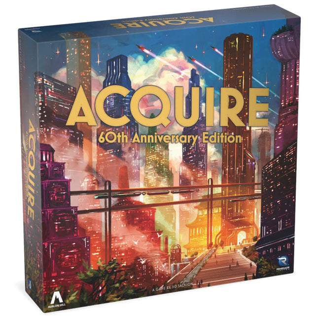 Dit is een foto van het spel Acquire 60th Anniversary Edition - EN te koop bij Speldorado Spellenwinkel Delft