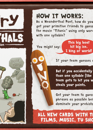 Poetry for Neanderthals Pop Culture Edition