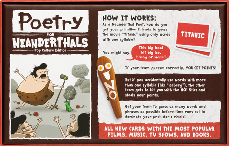 Poetry for Neanderthals Pop Culture Edition