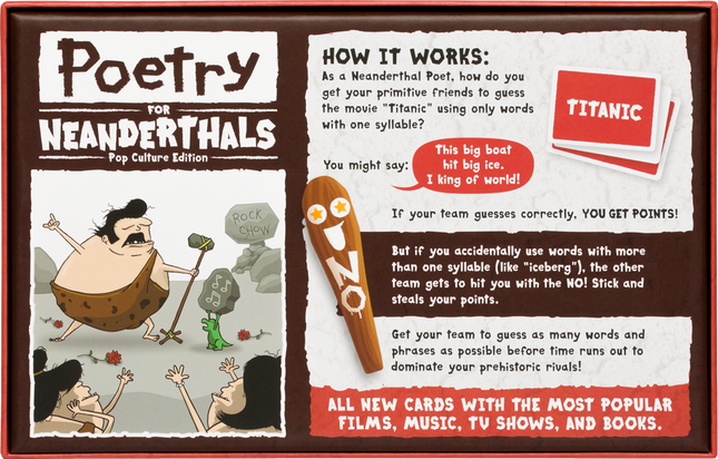 Poetry for Neanderthals Pop Culture Edition - EN