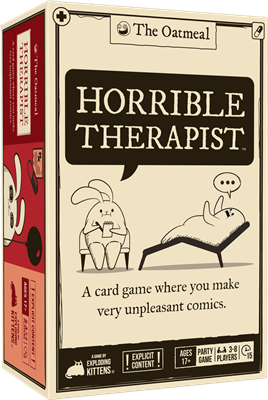 Horrible Therapist – party kaartspel – 1 speler