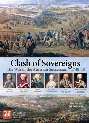 Dit is een foto van het spel Clash Of Sovereigns - En te koop bij Speldorado Spellenwinkel Delft
