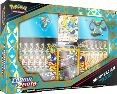 Sword & Shield 12.5 Crown Zenith Premium Figure Shiny Zacian/Shiny Zamazenta Box - Pokemon