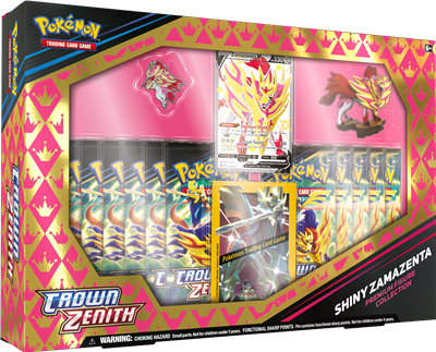 Sword & Shield 12.5 Crown Zenith Premium Figure Shiny Zacian/Shiny Zamazenta Box - Pokemon