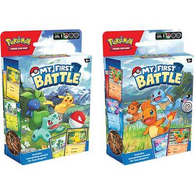 MY FIRST BATTLE - BULBASAUR VS PIKACHU / CHARMANDER VS SQUIRTLE, 100578 van Asmodee te koop bij Speldorado !