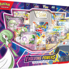 Dit is een foto van het spel Evolving Powers Premium Collection - Pokemon te koop bij Speldorado Spellenwinkel Delft