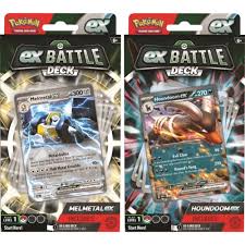 Dit is een foto van het spel POK TCG Feb ex Battle Decks - Melmetal / Houndoom te koop bij Speldorado Spellenwinkel Delft