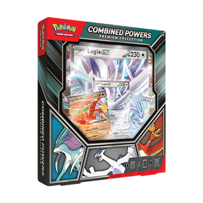 Dit is een foto van het spel Combined Powers Premium Collection - Pokemon te koop bij Speldorado Spellenwinkel Delft