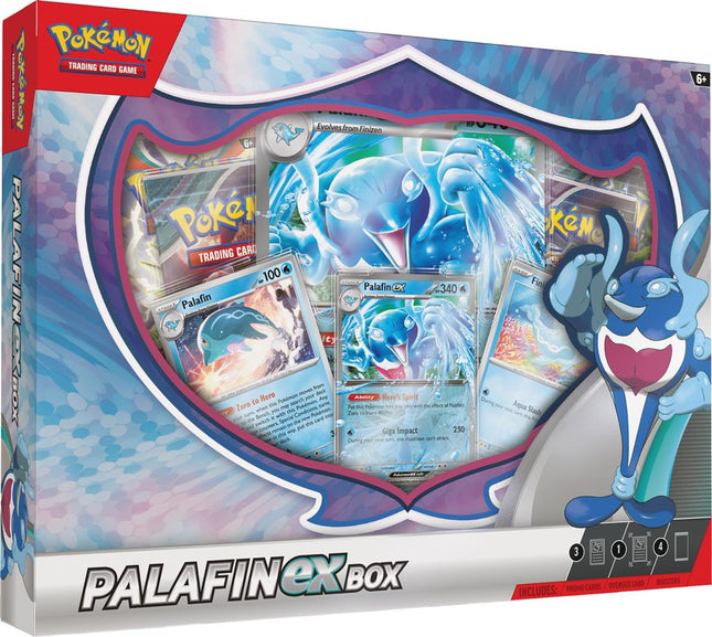 Dit is een foto van het spel Palafin Ex Box - Pokemon te koop bij Speldorado Spellenwinkel Delft