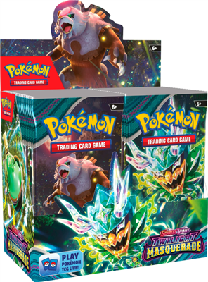 Dit is een foto van het spel Twilight Masquerade boosterbox - Scarlet & Violet 6 - Pokemon te koop bij Speldorado Spellenwinkel Delft