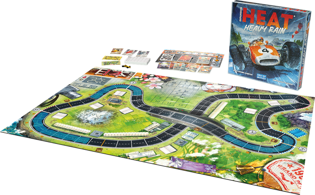 Dit is een foto van het spel Heat Heavy Rain en te koop bij Speldorado Spellenwinkel Delft