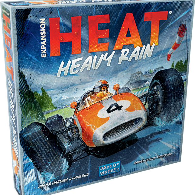 Dit is een foto van het spel Heat Heavy Rain en te koop bij Speldorado Spellenwinkel Delft