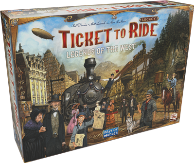Dit is een foto van het spel Legacy Legends of the West - EN -Ticket to Ride te koop bij Speldorado Spellenwinkel Delft