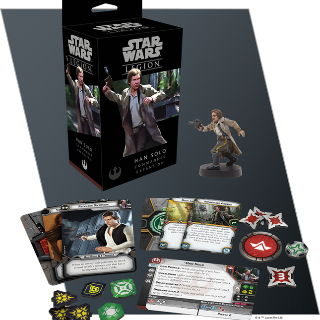Dit is een foto van het spel Han Solo Commander Exp - Star Wars Legion te koop bij Speldorado Spellenwinkel Delft