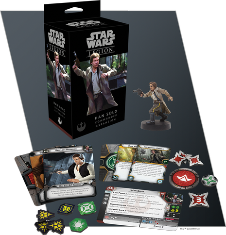 Dit is een foto van het spel Han Solo Commander Exp - Star Wars Legion te koop bij Speldorado Spellenwinkel Delft