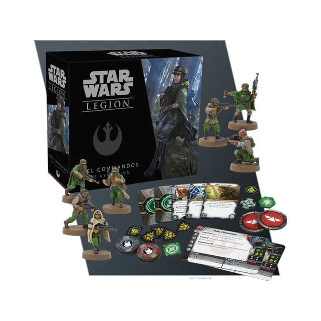 Dit is een foto van het spel Rebel Commandos Unit Exp - Star Wars Legion te koop bij Speldorado Spellenwinkel Delft