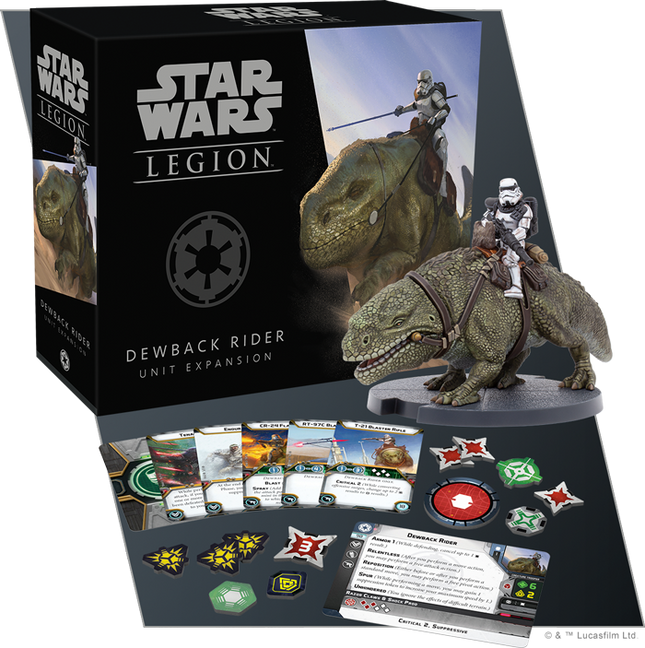 Dit is een foto van het spel Dewback Rider - Star Wars Legion te koop bij Speldorado Spellenwinkel Delft