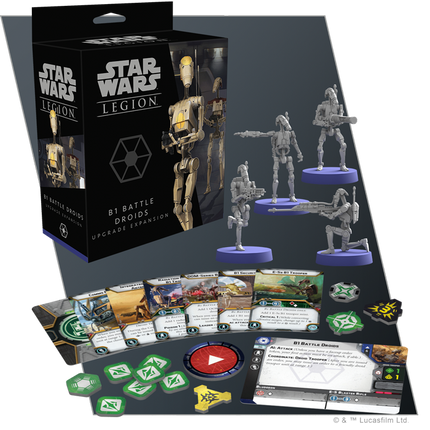 Dit is een foto van het spel B1 Battle Droids Upgrade Exp. - Star Wars Legion te koop bij Speldorado Spellenwinkel Delft