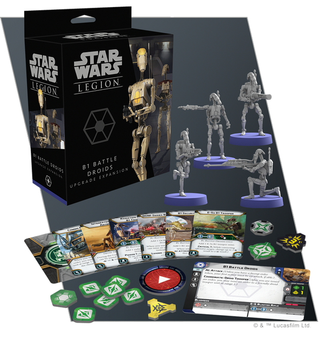 Dit is een foto van het spel B1 Battle Droids Upgrade Exp. - Star Wars Legion te koop bij Speldorado Spellenwinkel Delft