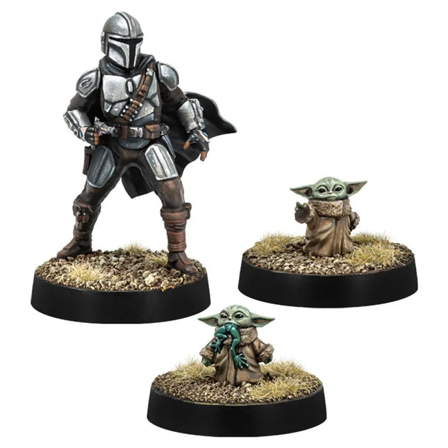 Dit is een foto van het spel Din Djarin & Grogu Operative Exp En - Star Wars Legion te koop bij Speldorado Spellenwinkel Delft