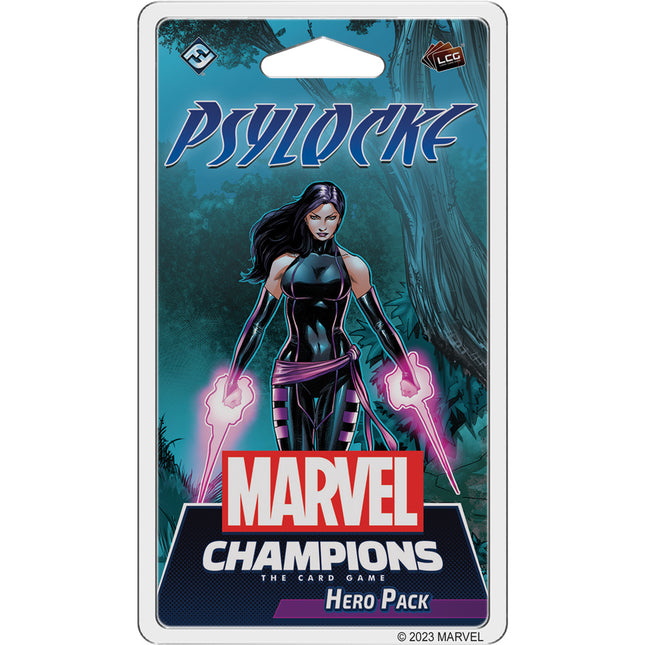 Dit is een foto van het spel Psylocke - Hero Pack - Marvel Champions - LCG te koop bij Speldorado Spellenwinkel Delft