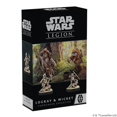 Dit is een foto van het spel Logray & Wicket Commander Exp -Star Wars Legion te koop bij Speldorado Spellenwinkel Delft