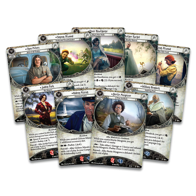 Dit is een foto van het spel Feast of Hemlock Vale Camp.Exp. - Arkham Horror LCG te koop bij Speldorado Spellenwinkel Delft