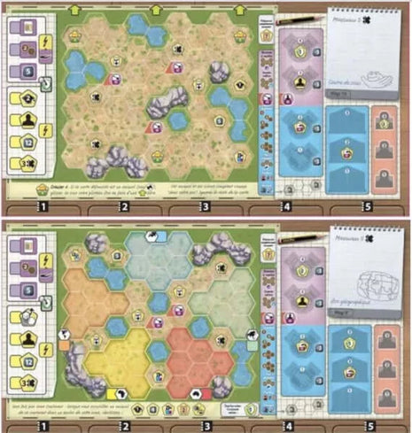 Ark Nova ; Zoo Map Pack 1 - en – strategisch bordspel – 1 tot 4 spelers
