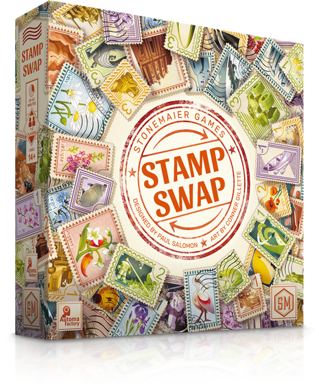 Stamp Swap - EN – strategisch bordspel – 1 tot 5 spelers