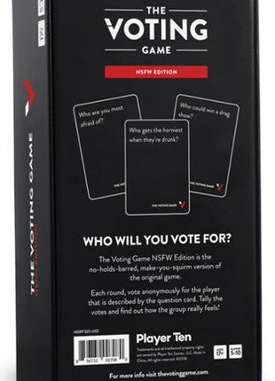The Voting Game - The Adult Party Game About Your Friends [NSFW Edition] – gezellig kaartspel – 2 tot 4 spelers