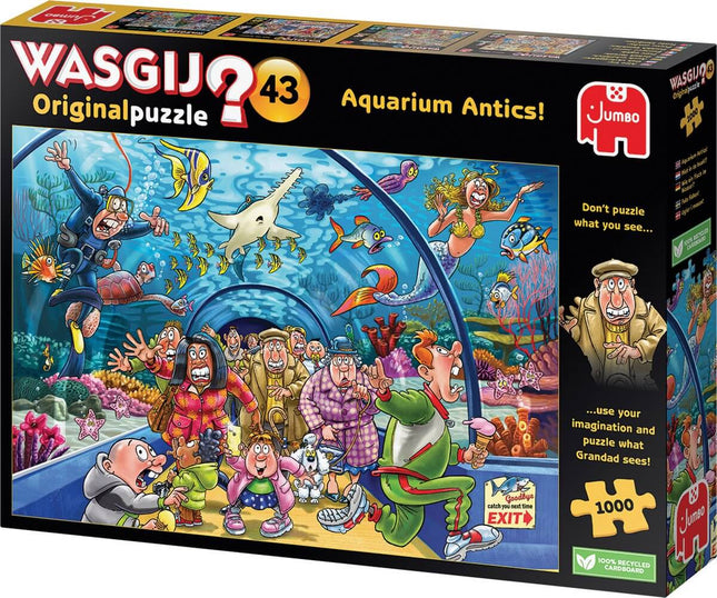 Dit is een foto van het spel Aguarium antics - Wasgij Original 43 te koop bij Speldorado Spellenwinkel Delft