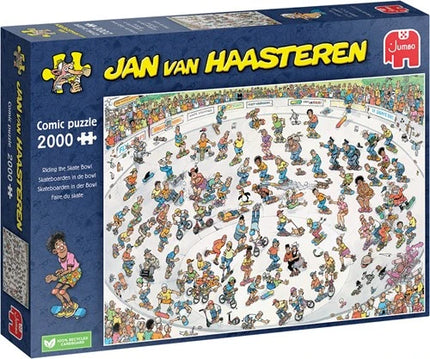 Skateboarden In De Bowl - Jan van Haasteren